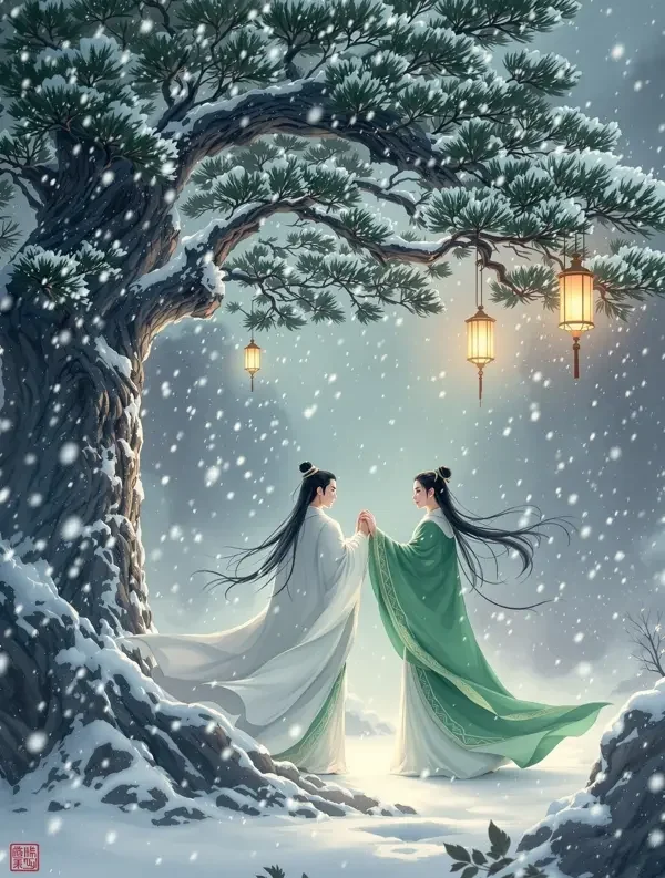 雪落无声遇见你 - 黄果短剧甜宠恋爱短剧 黄果短剧《雪落无声遇见你》封面海报